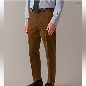 J Crew Ludlow Slim-fit Suit Pant Italian Cotton Corduroy Brown 32 X 32 NEW BQ472